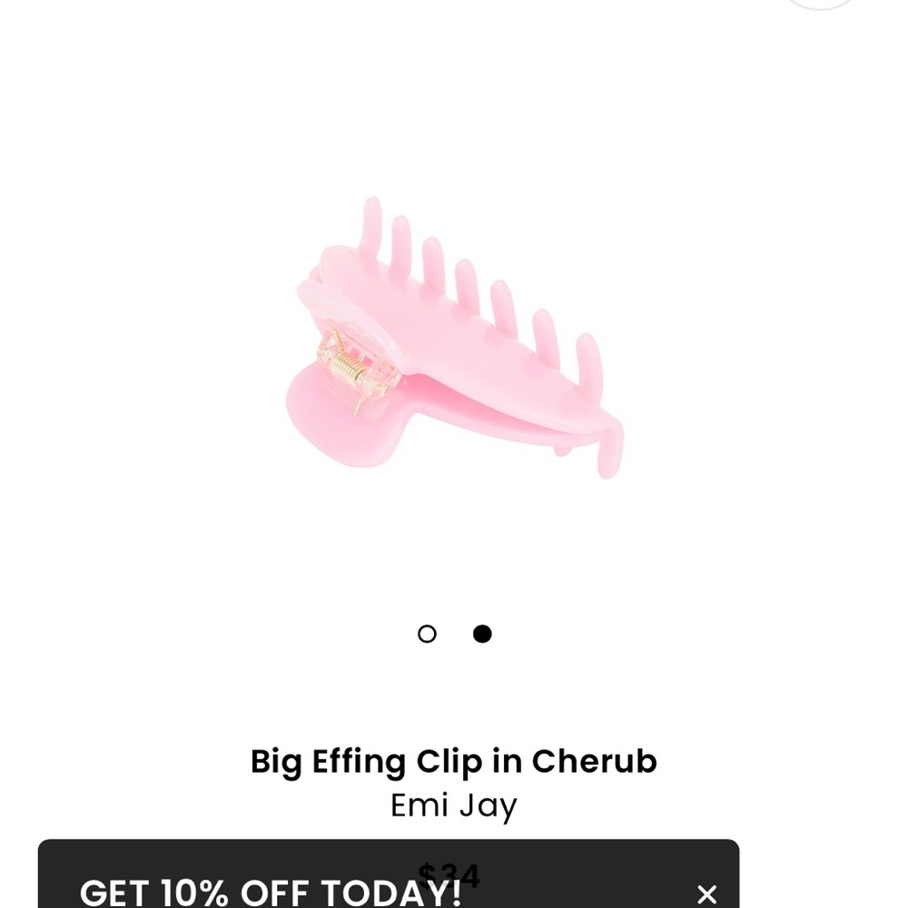 big effin clip in cherub pink